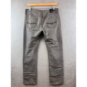 GUESS Los Angeles Del Mor Fit Slim Straight Gray Denim Jeans Men's Size 34x34